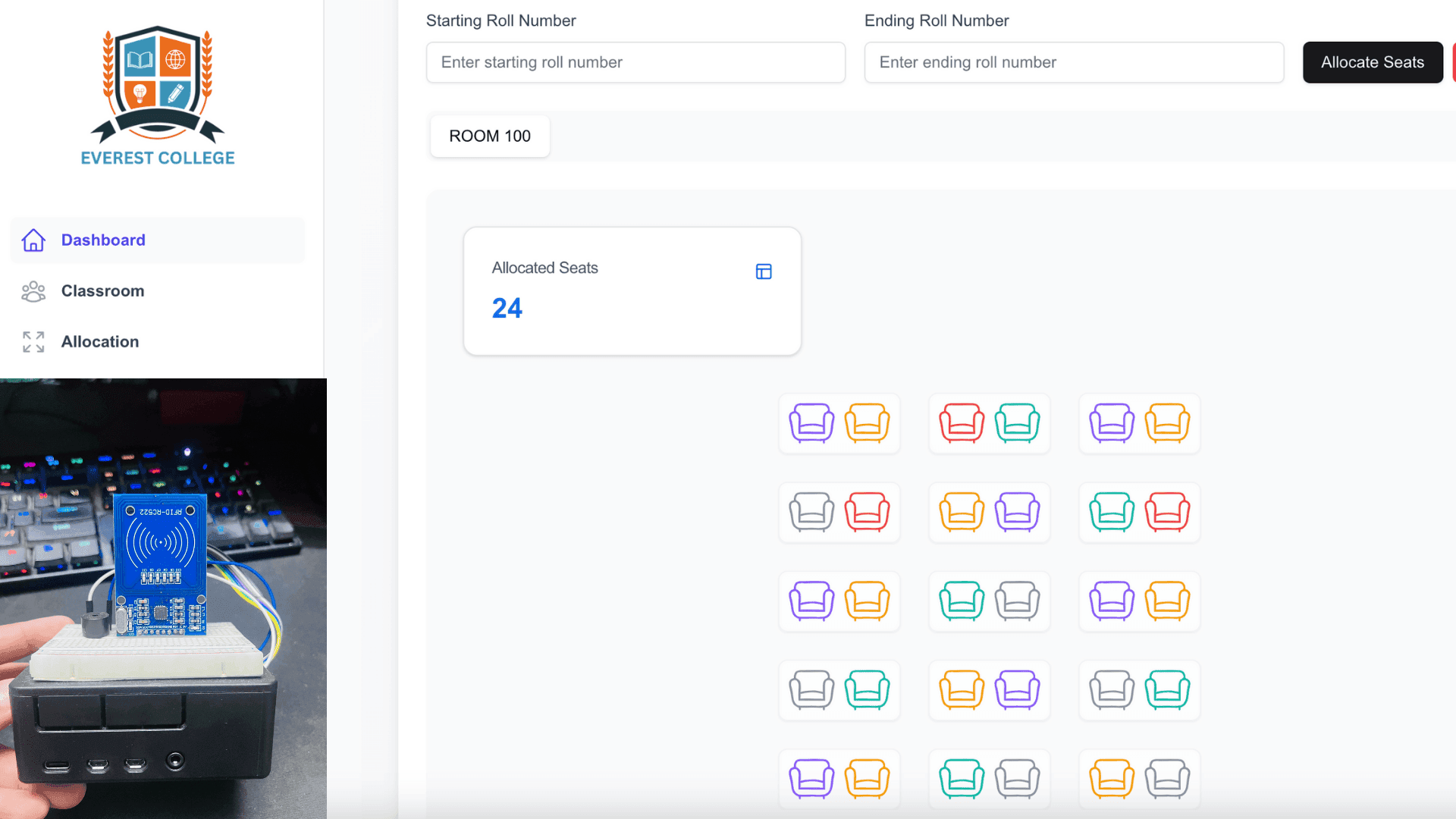 Exam Hall Allocation System